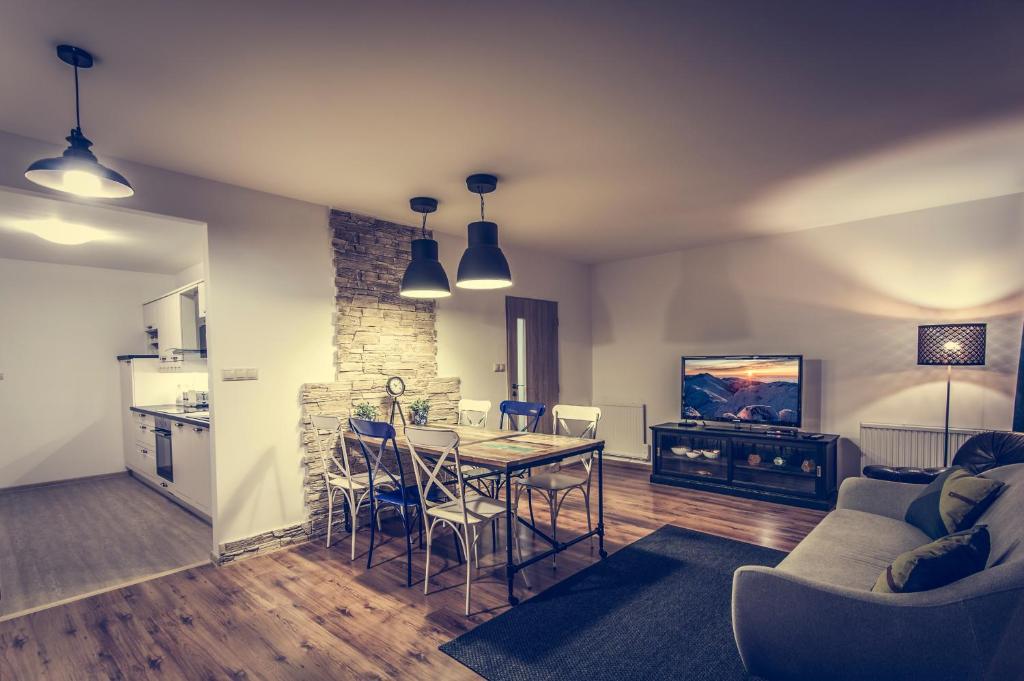 A kitchen or kitchenette at Ski apartmán CHOPOK JASNA