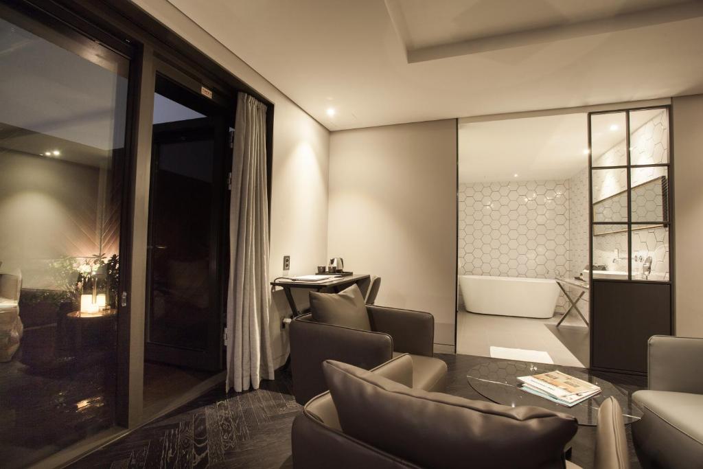 Posezení v ubytování Hotel Gaden