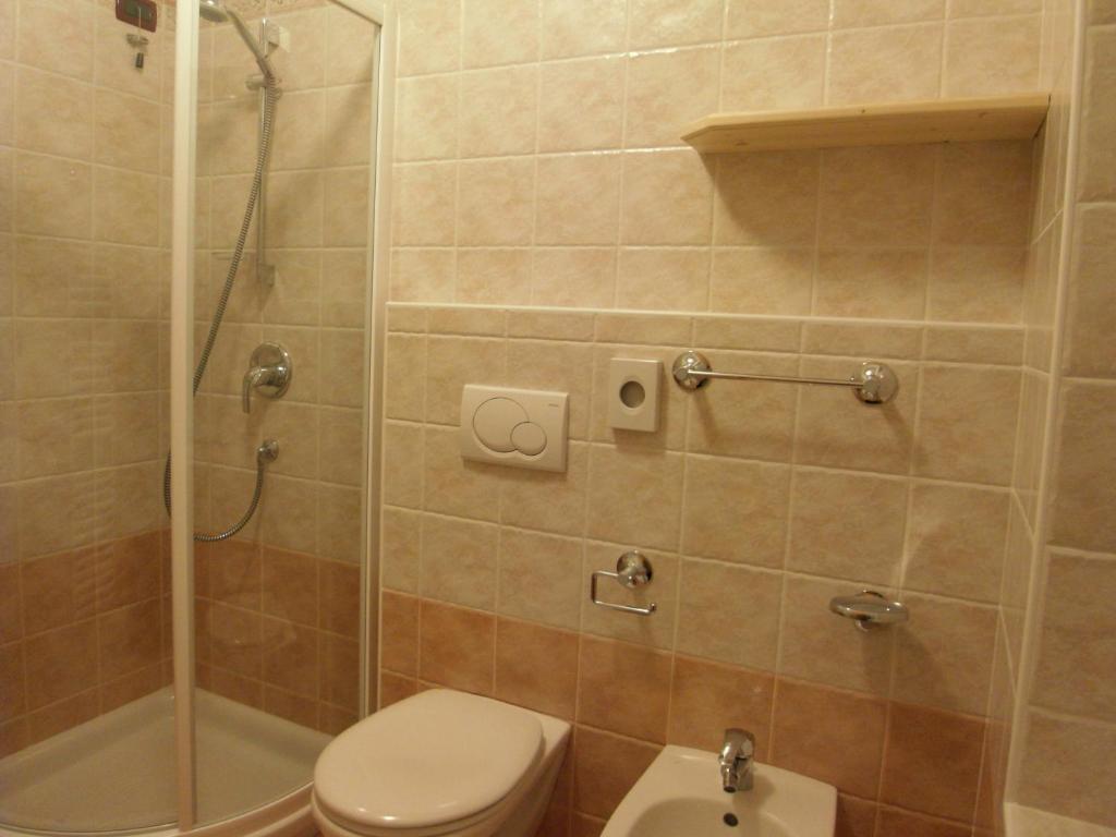 Koupelna v ubytování Hotel L'Ideale