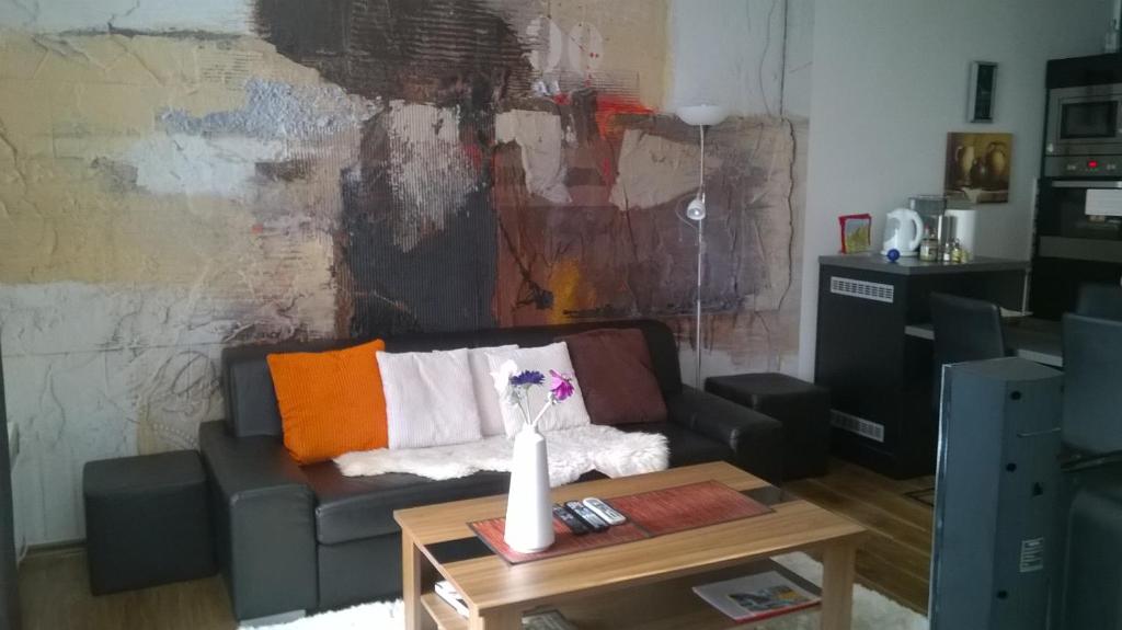 Kuchyň nebo kuchyňský kout v ubytování Apartmán Terchová