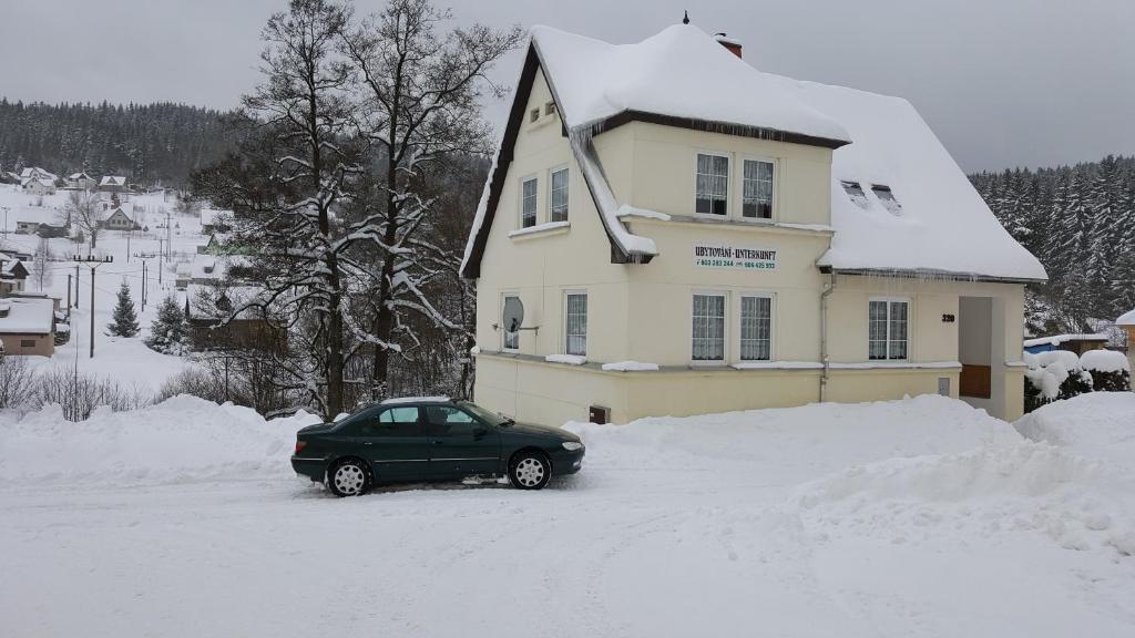 Prázdninový dům Josefův Důl v zimě