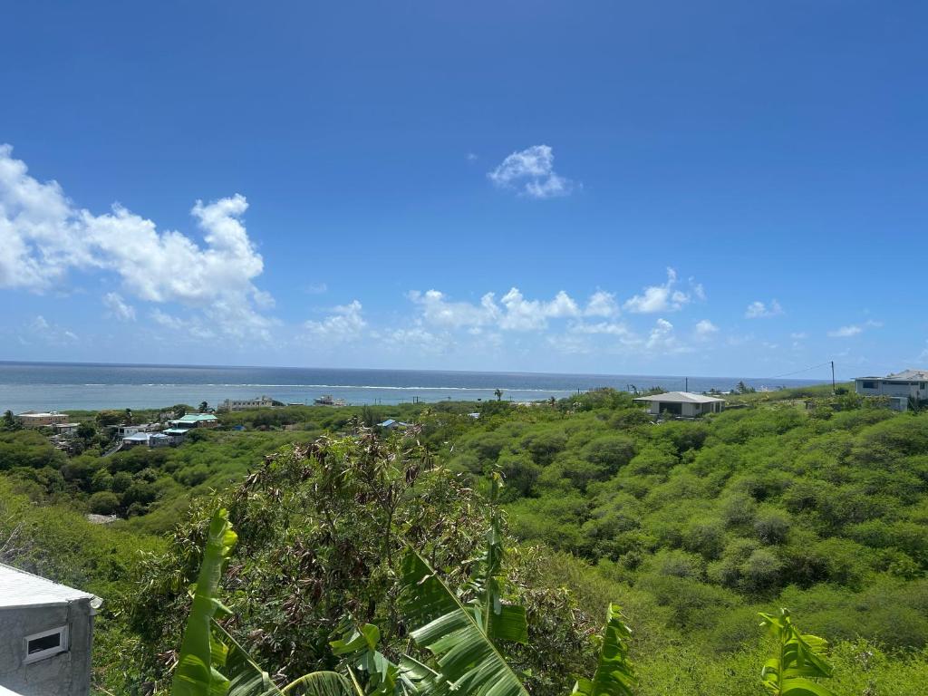 a view of the ocean from a house at Eagles Nest Residence - Apartment 2 in Rodrigues Island