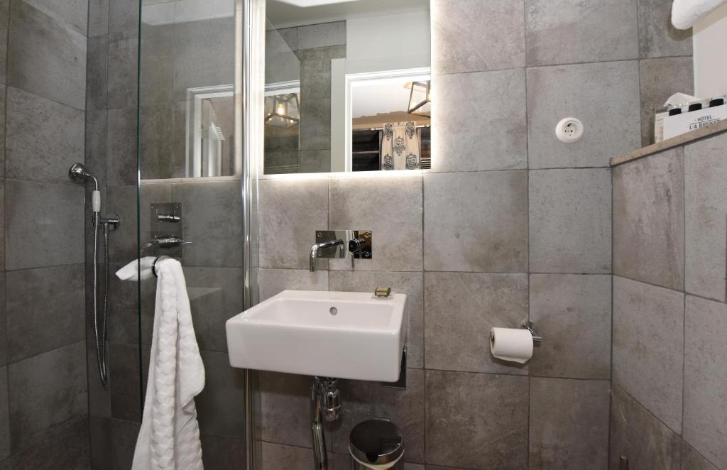 Koupelna v ubytování Hotel Mezzo