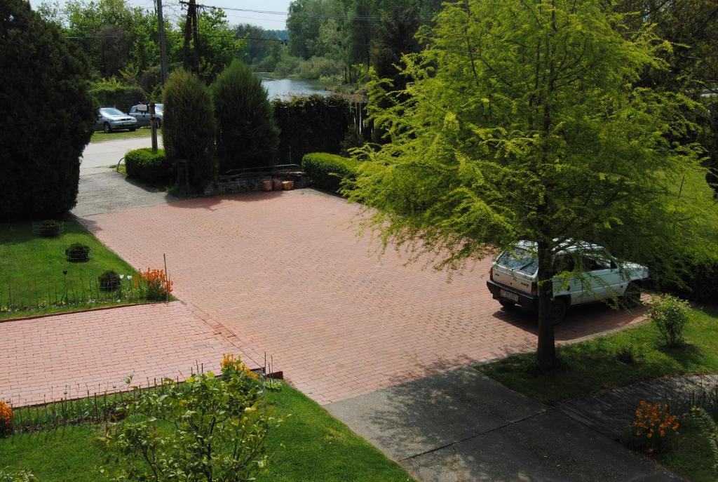 A garden outside Villa Hedi