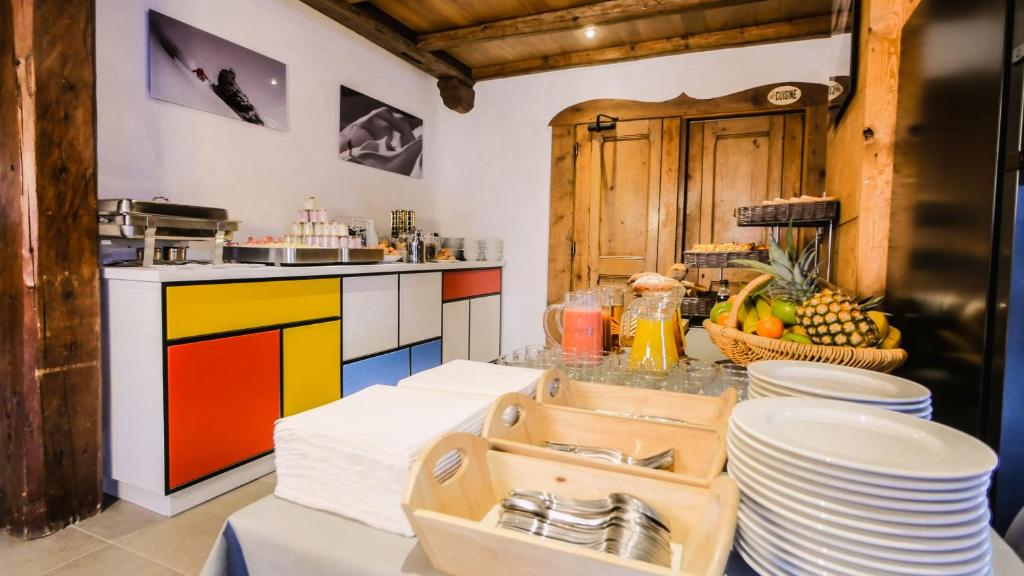 Kuchyň nebo kuchyňský kout v ubytování Hotel & Spa Merilys