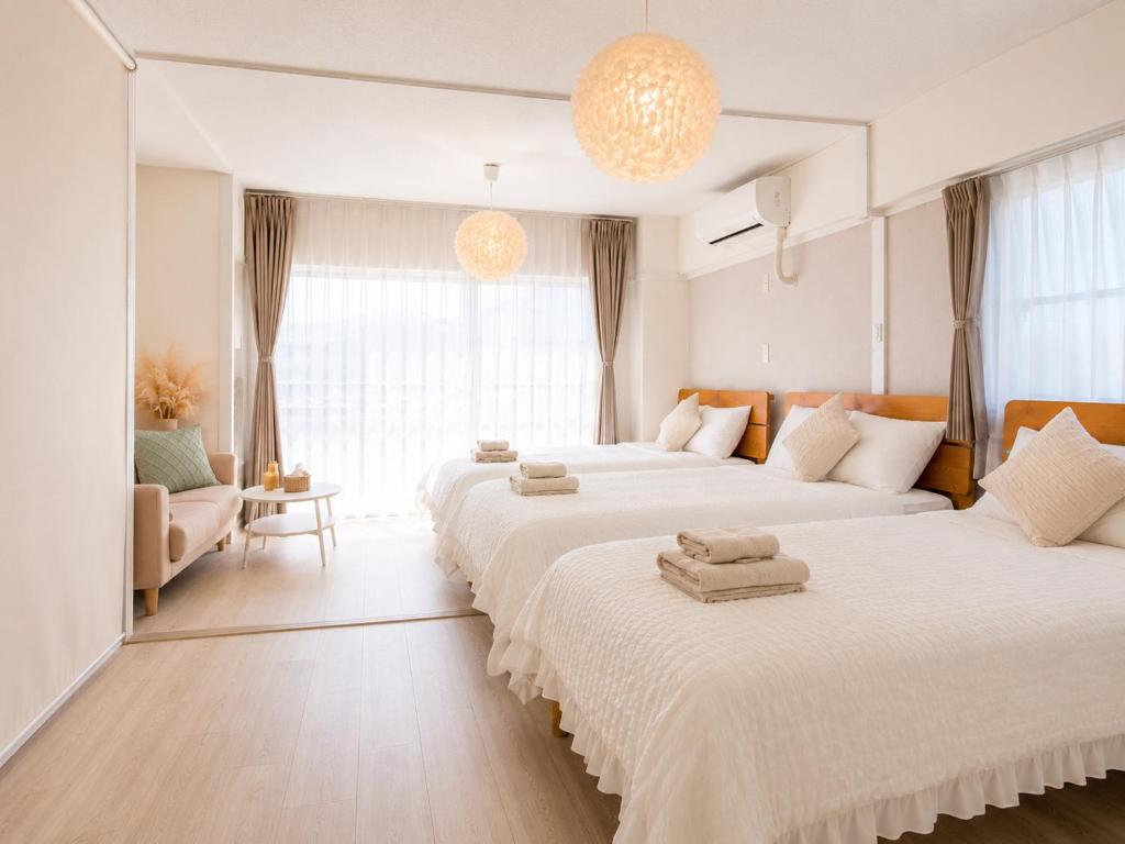 Kawaii House Tokyo Shin-Okubo 45 square meters and has 3 beds