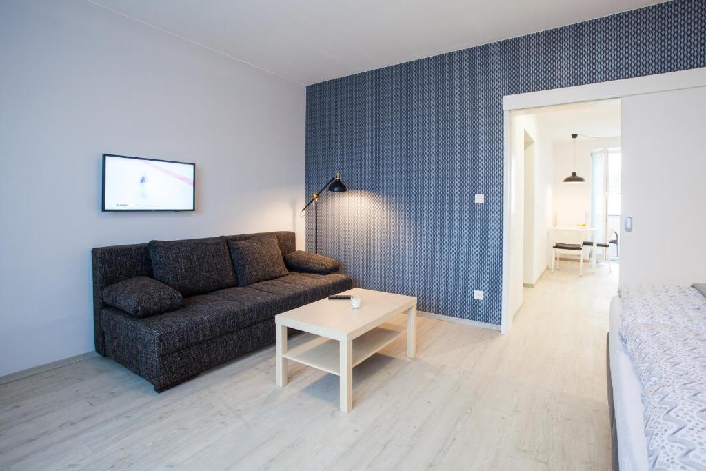Posezení v ubytování Haas Apartments