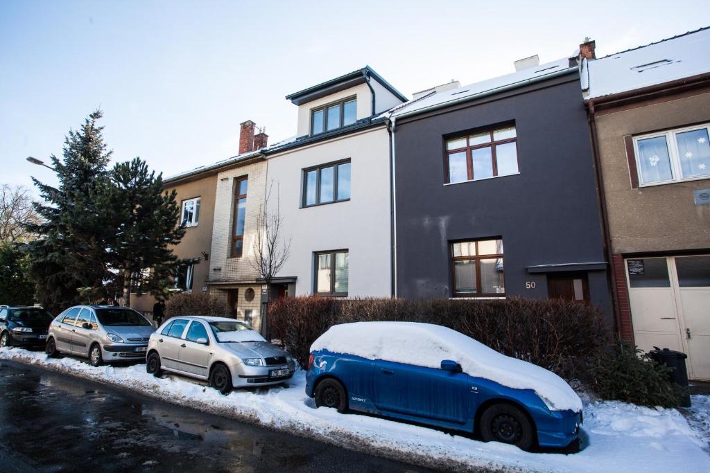Haas Apartments v zimě