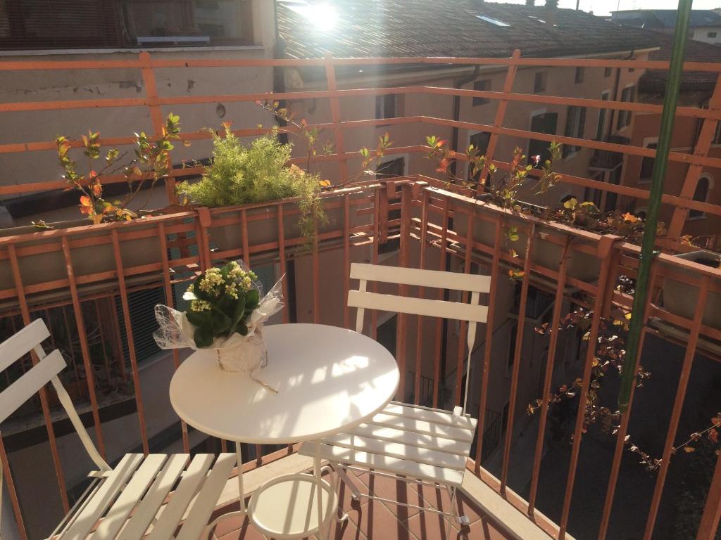 Balkón nebo terasa v ubytování Fleur Blanche