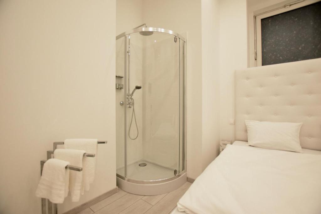 Koupelna v ubytování Binder-Home Stylish Studios Budapest/Parliament