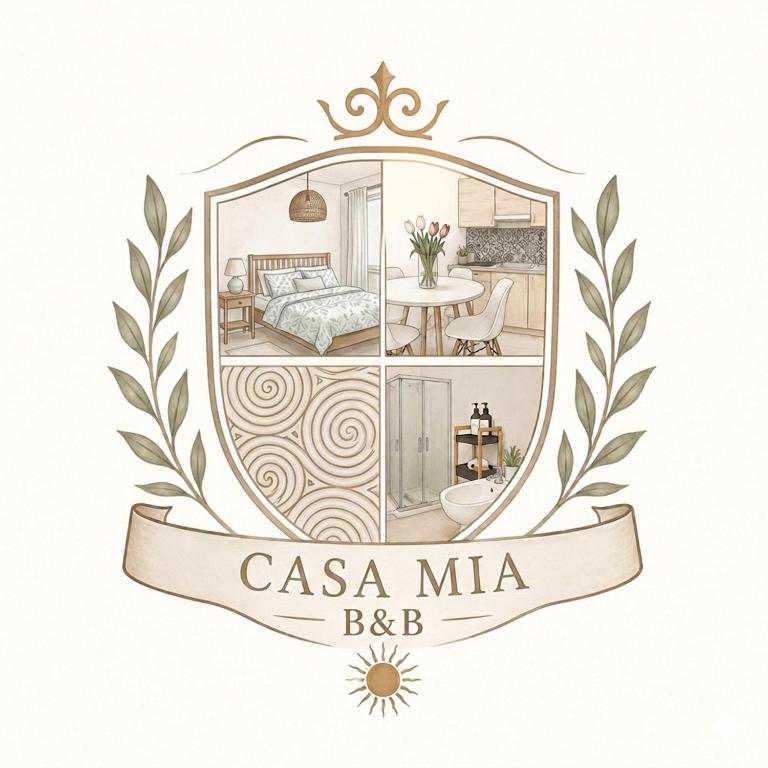 eine Zeichnung eines Casa Mia Bebb-Logos in der Unterkunft B&BCasamia in Modugno