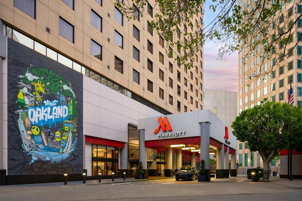 a building with a walmart sign in front of it at Oakland Marriott City Center in Oakland