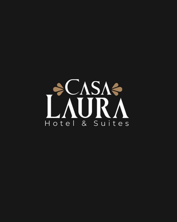 a logo for a hotel and suites at CASA LAURA hotel & suites in Cuenca