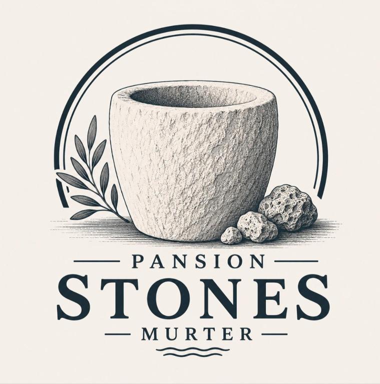 a logo for a company selling panomon stones miner at Pansion Stones Murter in Murter