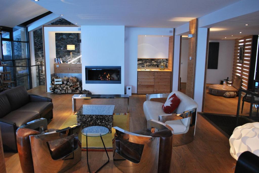 TV a/nebo společenská místnost v ubytování Mineral Lodge & Spa