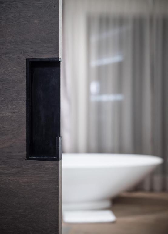 a close up of a door with a window at ElisabethHotel Premium Private Retreat- Adults only in Mayrhofen