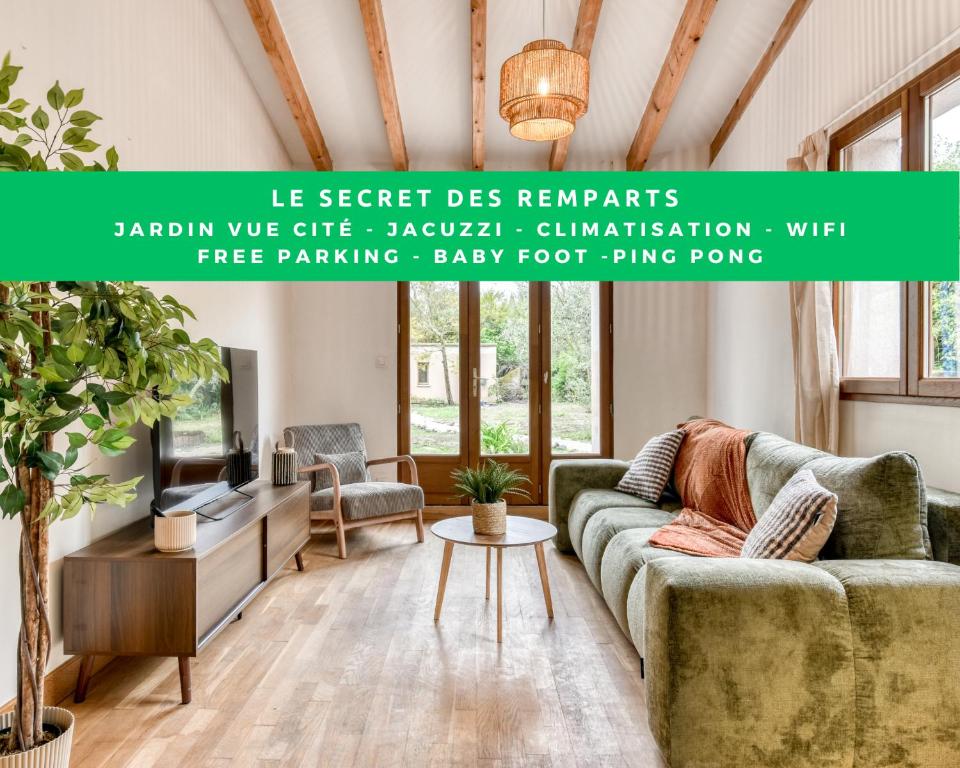 Le Secret des Remparts - Jacuzzi- Vue Cité - Free Parking - Climatisation
