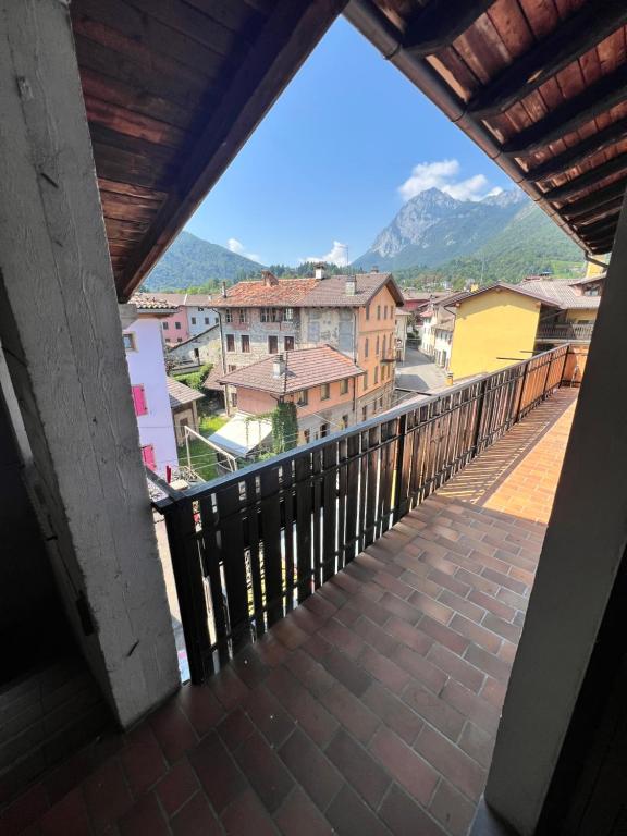 a view from the balcony of a building at Appartamento Lucia in Ampezzo