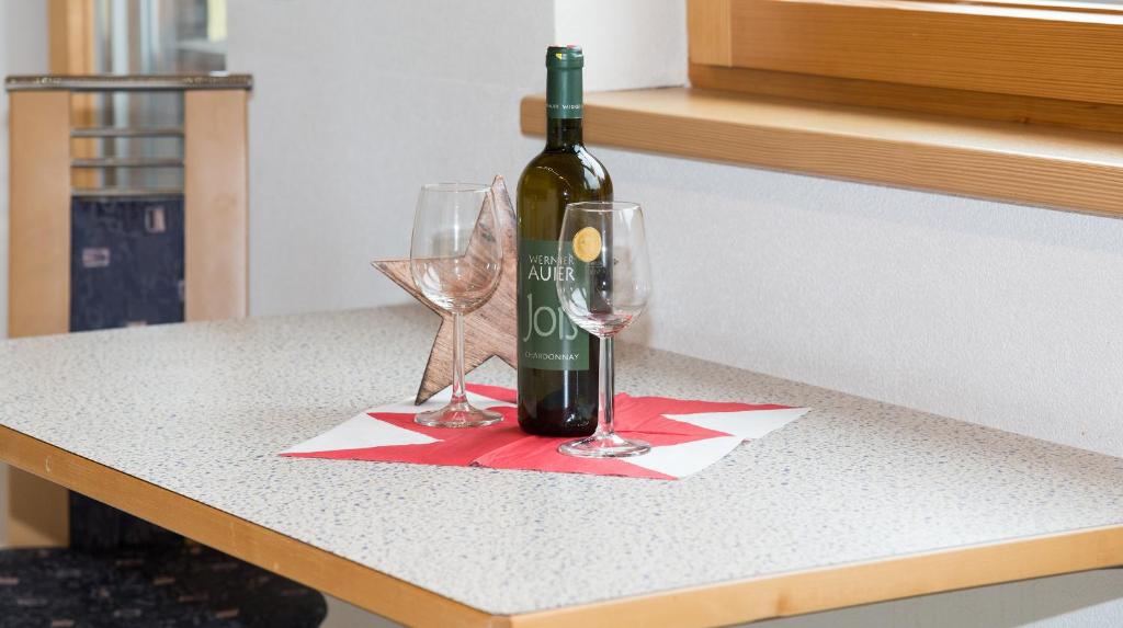 Nápoje v ubytovaní Appartements Madlener