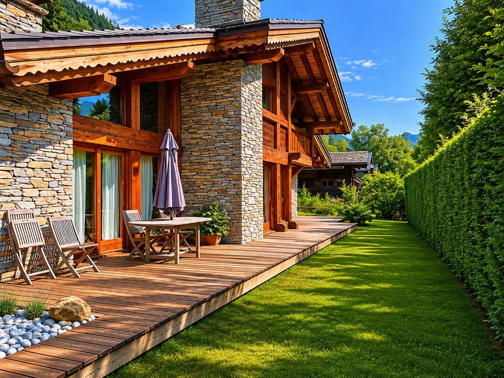 Chalet Spacieux à Chamonix pour 9 – Vue Panoramique Mont-Blanc, Jacuzzi, Jardin & Parking
