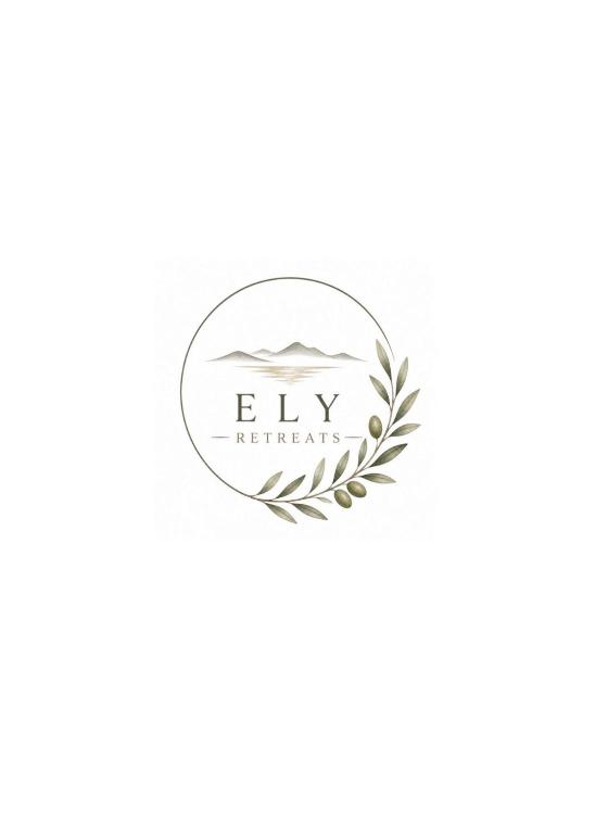 a laurel wreath logo on a white background at Das Mondsee-Retreat in Innerschwand