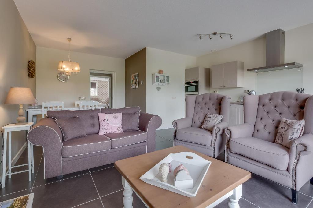 Posezení v ubytování B&B vakantieappartementen Dalerheugte