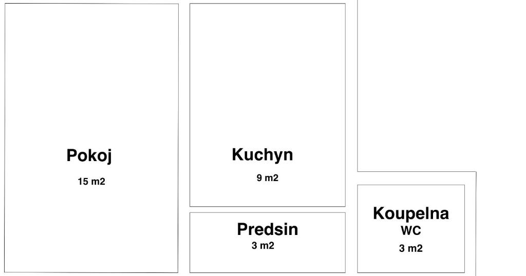 Půdorys ubytování Mladé Buky 261