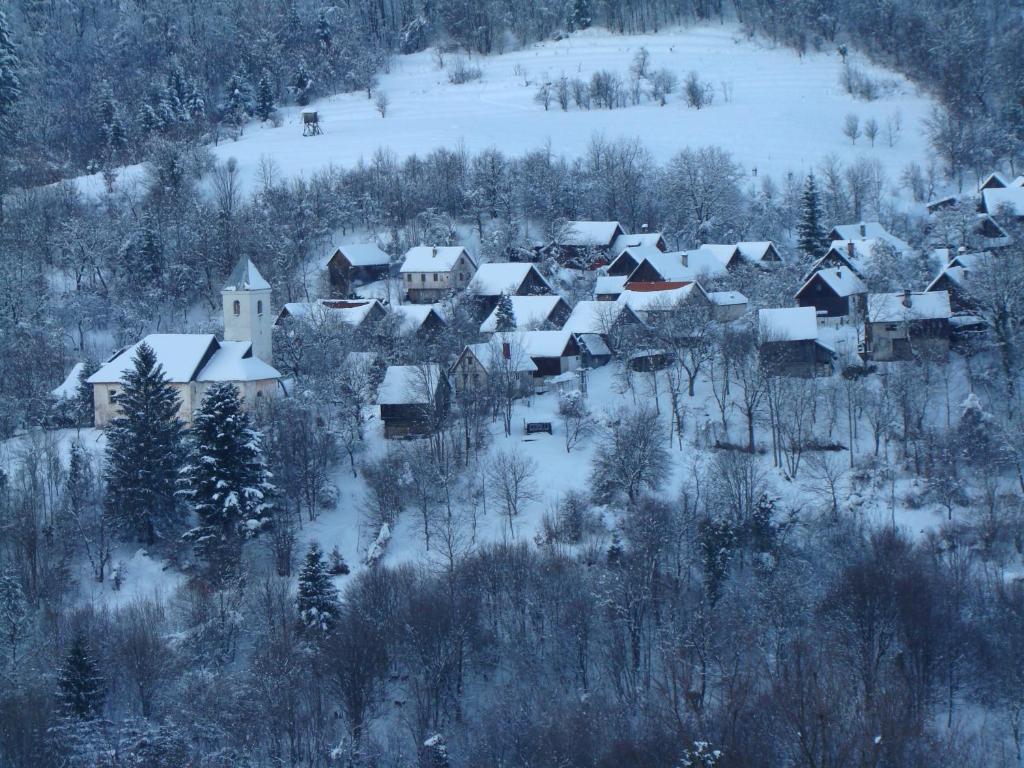 Kuća za odmor Lešnica v zimě