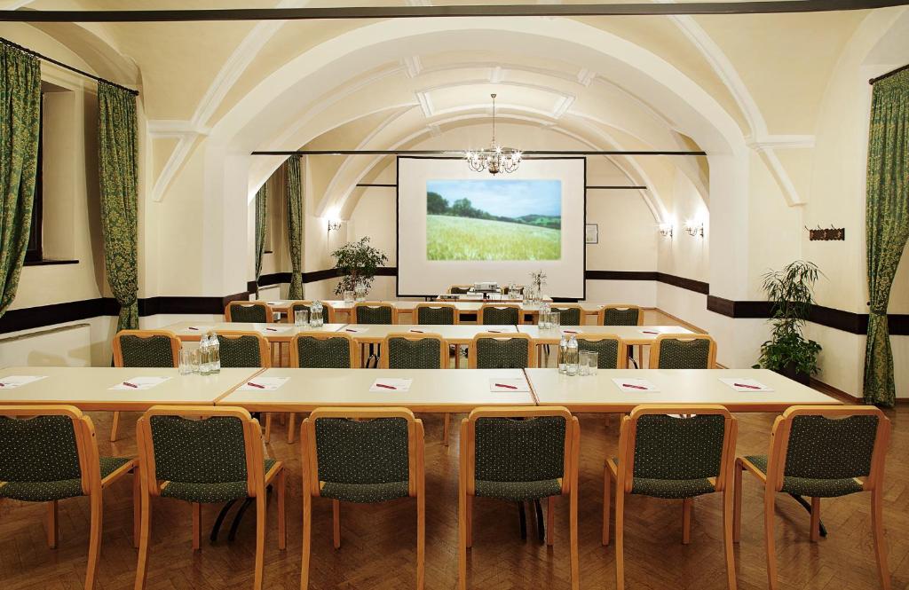 TV a/nebo společenská místnost v ubytování Schloss Hotel Zeillern