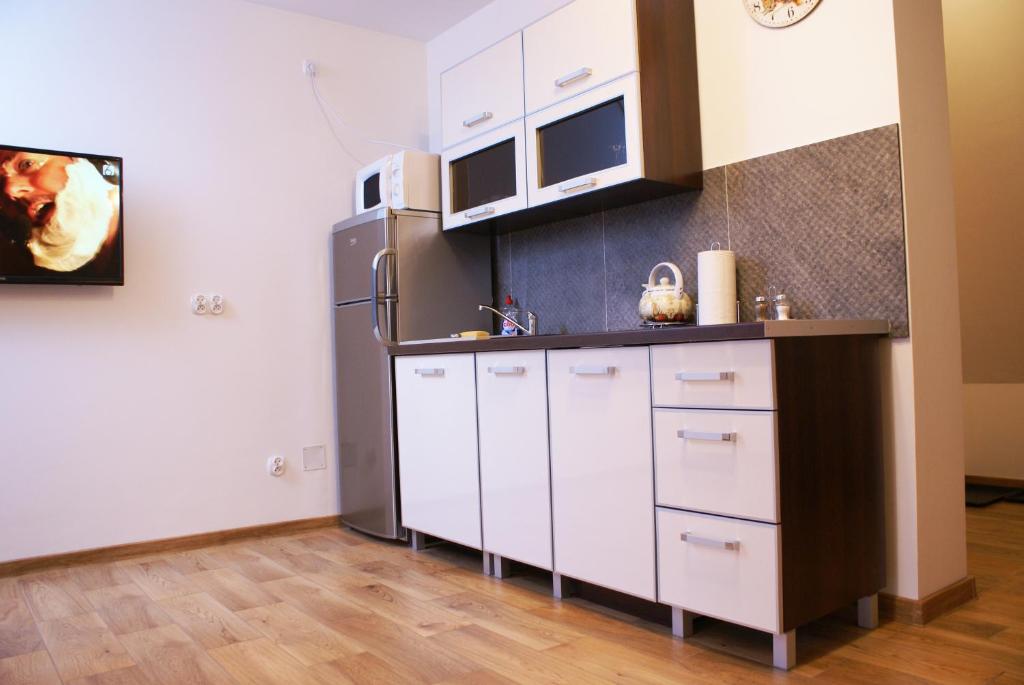 Kuchyňa alebo kuchynka v ubytovaní Apartament Słoneczny Koscielisko