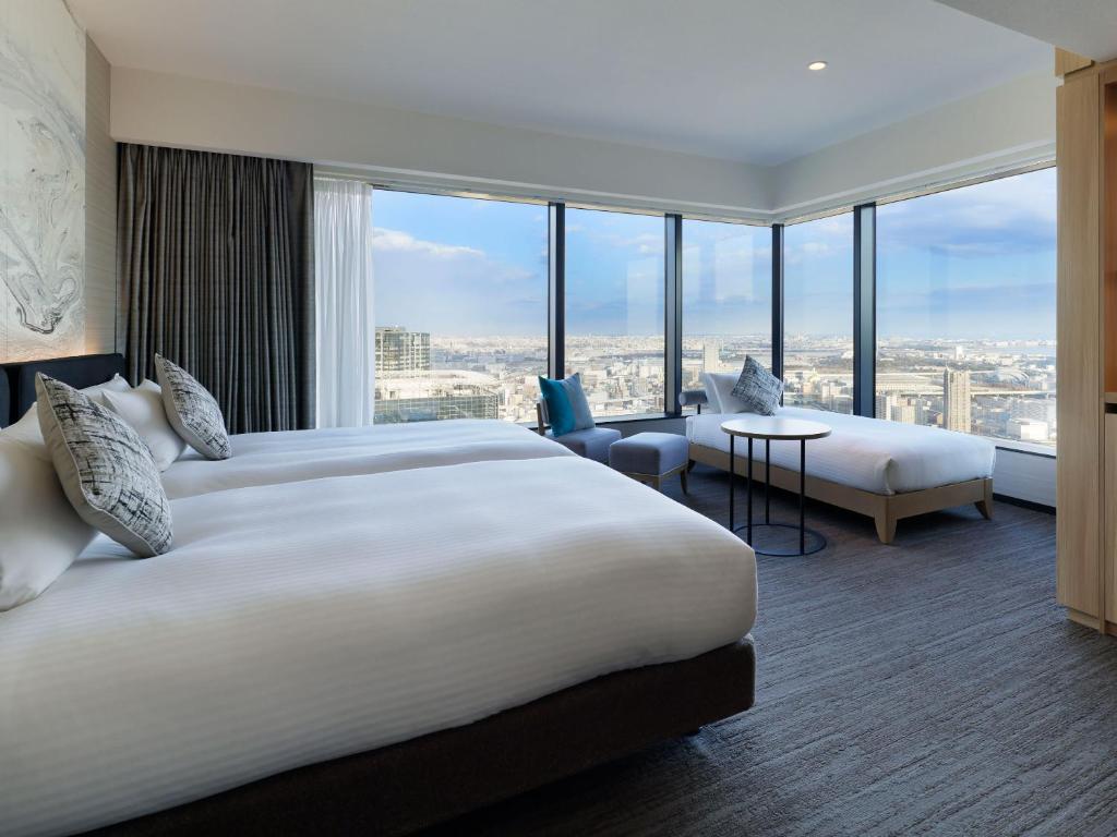 Chambre Lits Jumeaux Exécutive d'Angle avec Canapé-Lit et Baignoire avec Vue - Non-Fumeurs