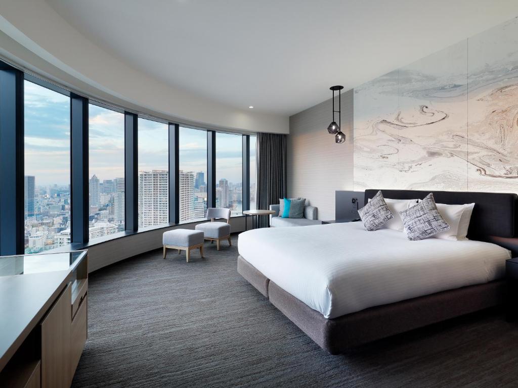 Chambre Lit King-Size Exécutive d'Angle avec Baignoire avec Vue - Non-Fumeurs