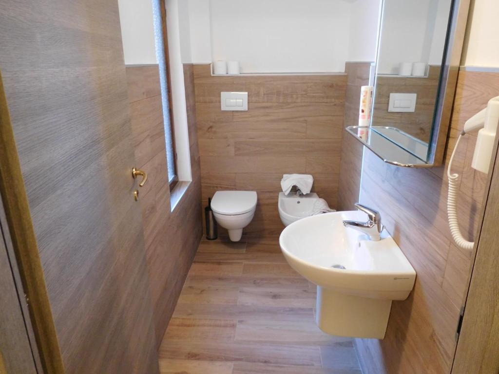 Koupelna v ubytování Hotel Vescovi