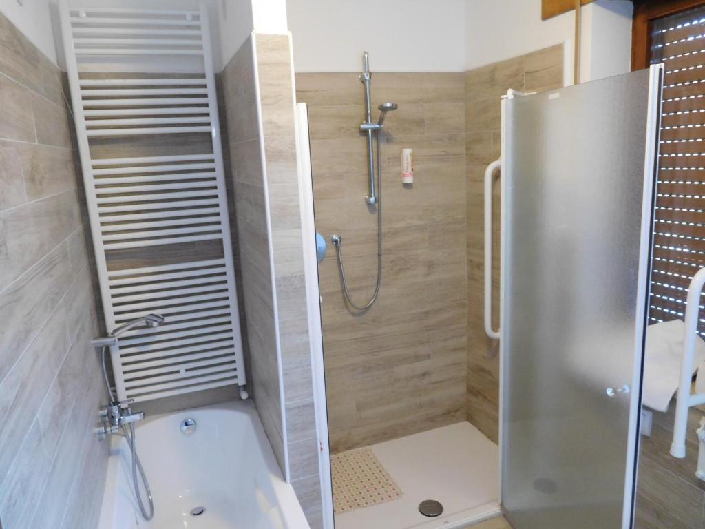 Koupelna v ubytování Hotel Vescovi