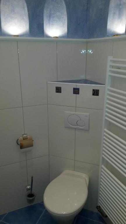 Koupelna v ubytování FeWo Wassertheurer
