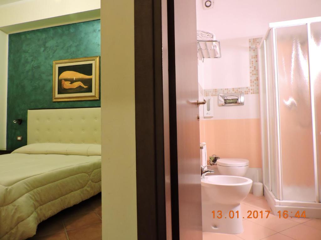 Koupelna v ubytování B&B Aquila Reale