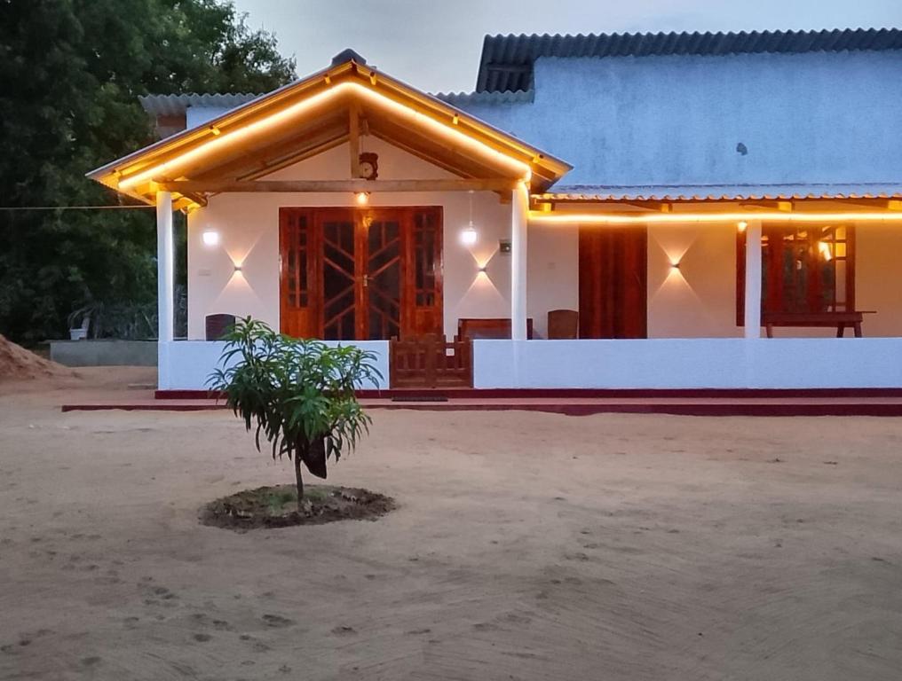 a house with a small tree in front of it at Moon Light Villa in Panama