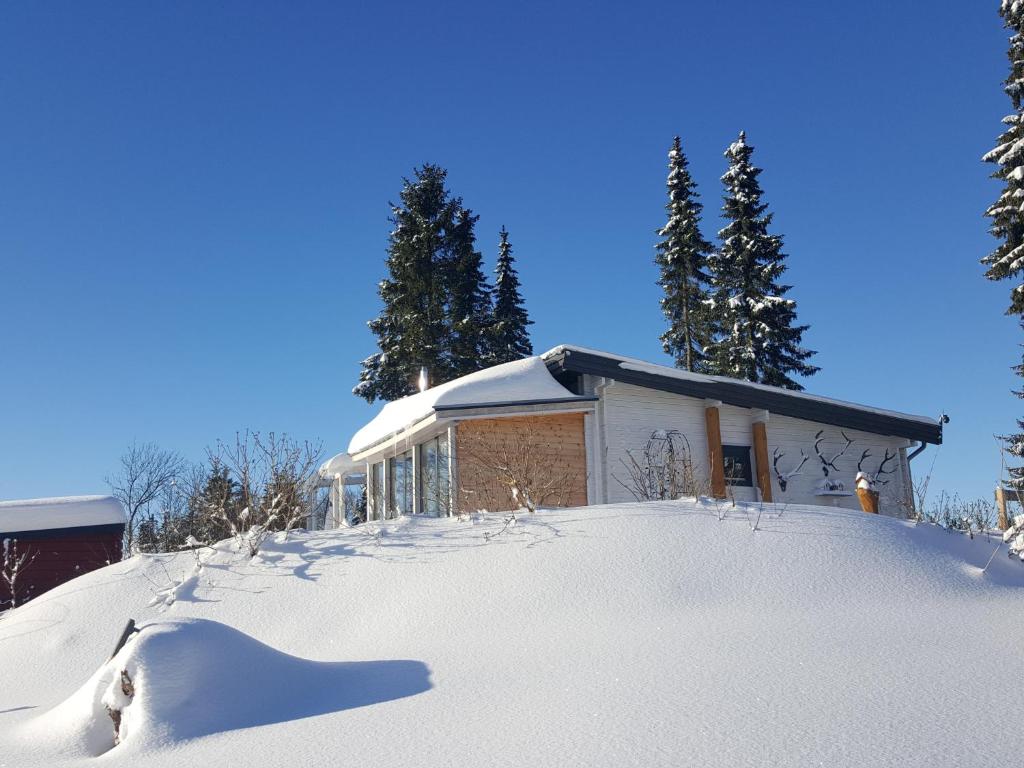 Kış mevsiminde Blockhaus Kik im Harz