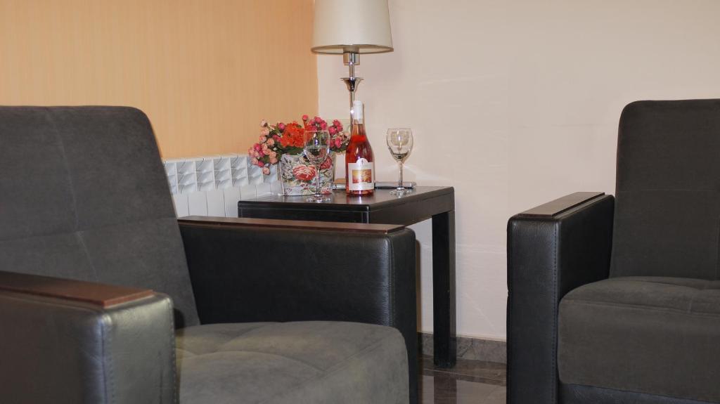 Posezení v ubytování Sani Hotel