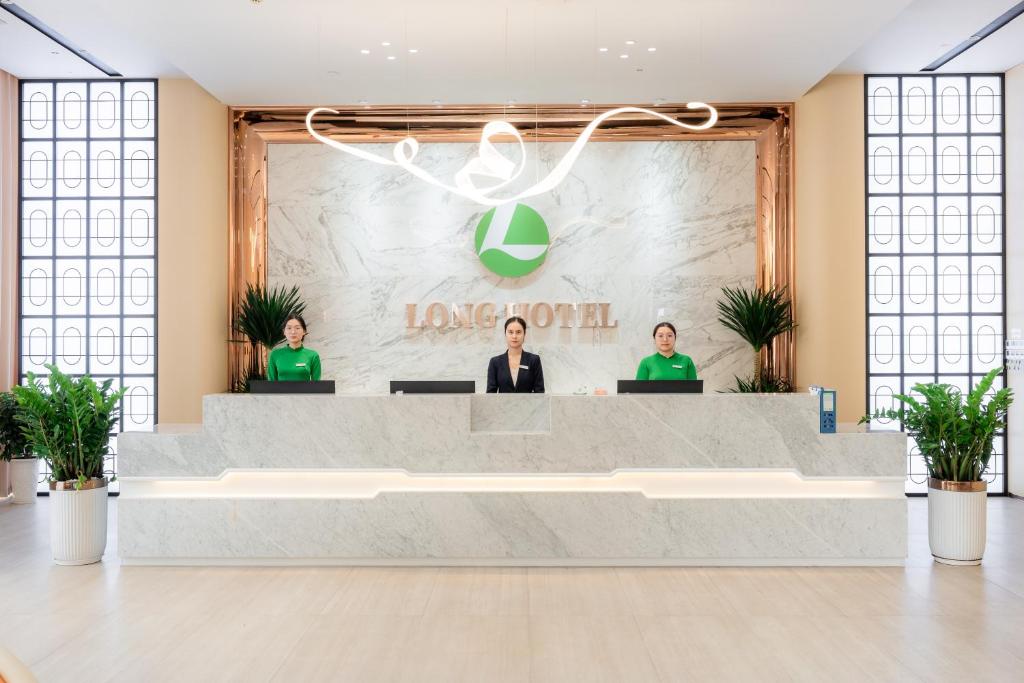 a rendering of the lobby of a longworth hotel at Long Hotel in Danang