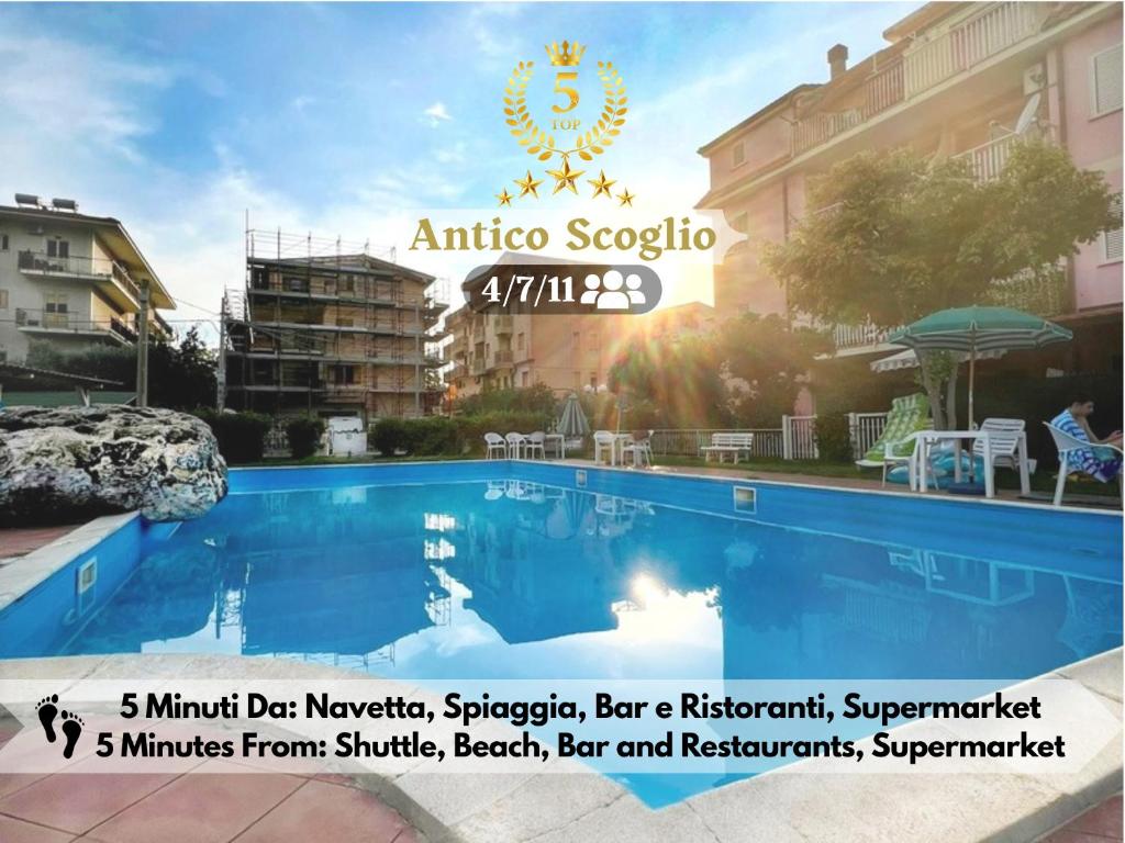 L' Antico Scoglio Appartamenti comfort Nocera Terinese Scalo - Fino a 11 Ospiti - Piscina - Navetta Aeroporto-Stazione & Multi-Destinazioni - Spiaggia a 300mt - Giardino e Zona pranzo all'aperto - WiFi & SmartTV - Aria Condizionata
