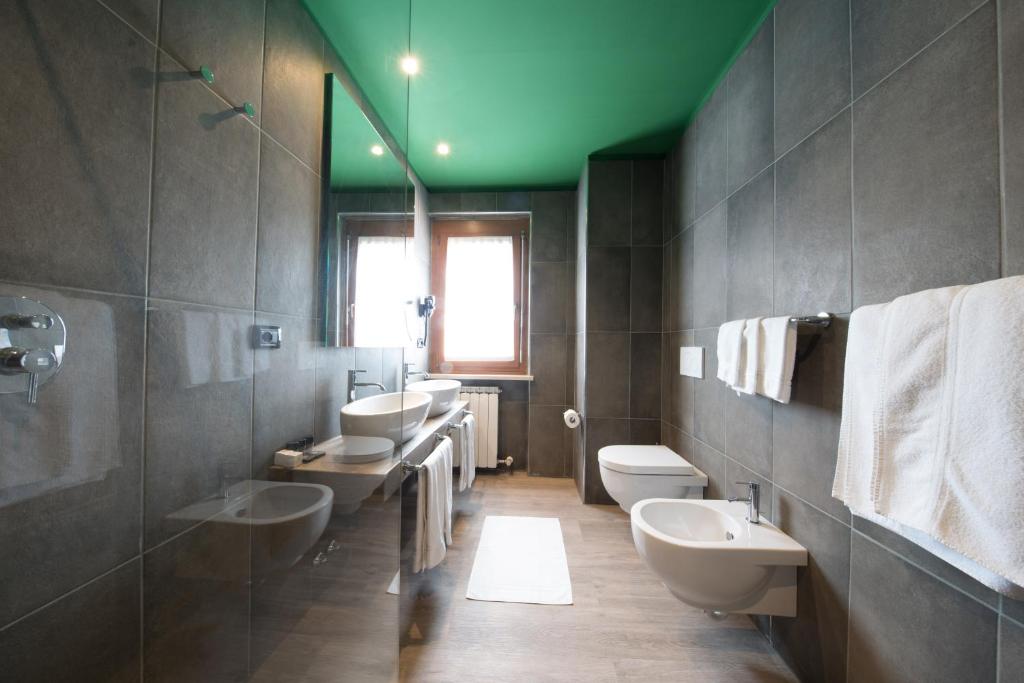 Koupelna v ubytování Hotel Europa