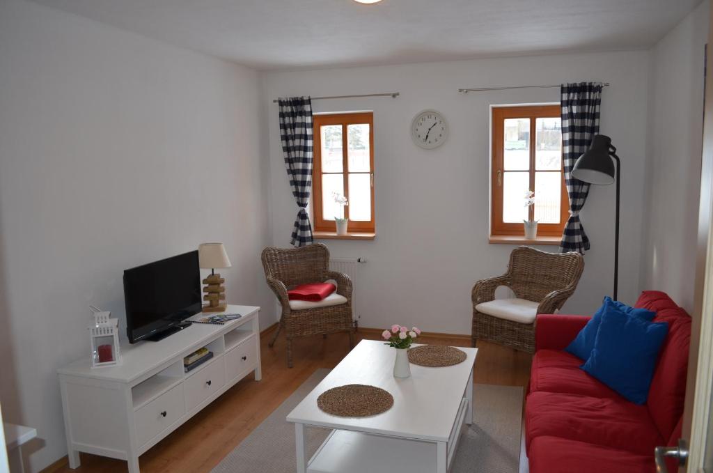 Telewizja i/lub zestaw kina domowego w obiekcie Apartmány Nova Lake