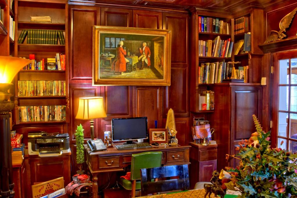 Knihovna v bed and breakfast