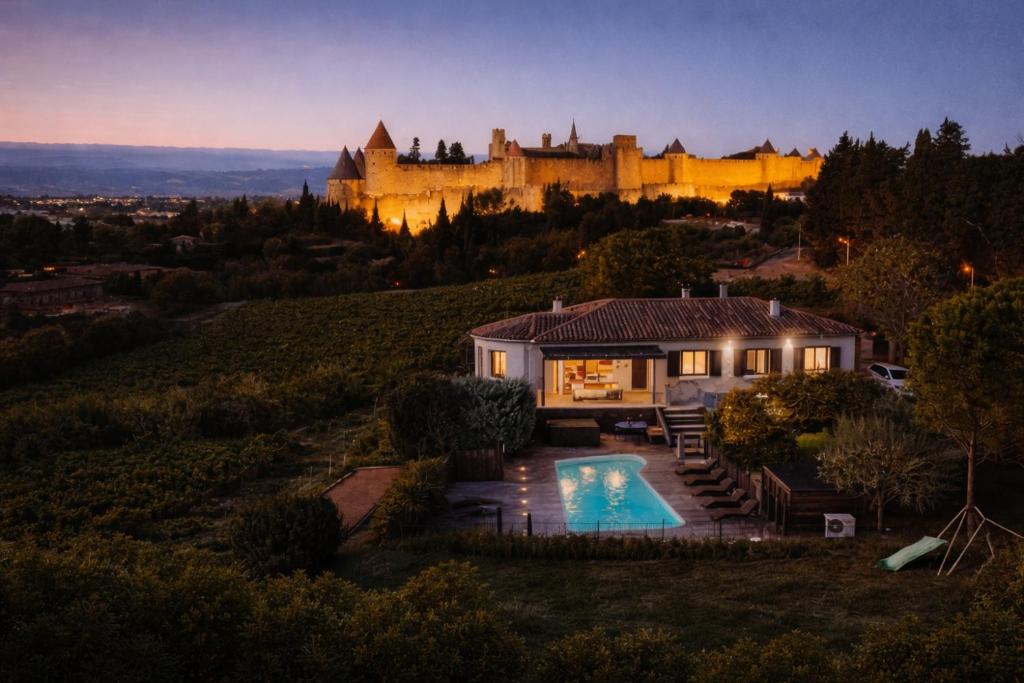Villa Cœur de Vignes by L'Écrin de la Cité, à 200 m de la Cité de Carcassonne