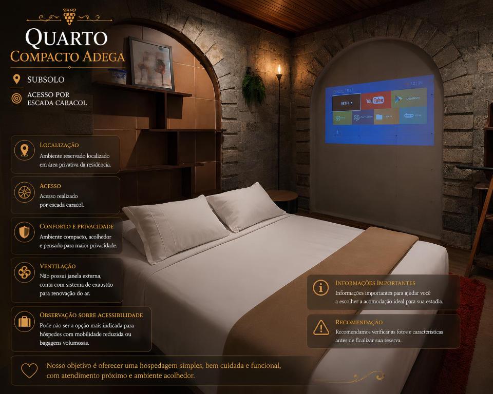 Casa Colonial Rio Claro Suítes Confortáveis e Quartos Econômicos - 双人间 - 带共用卫生间