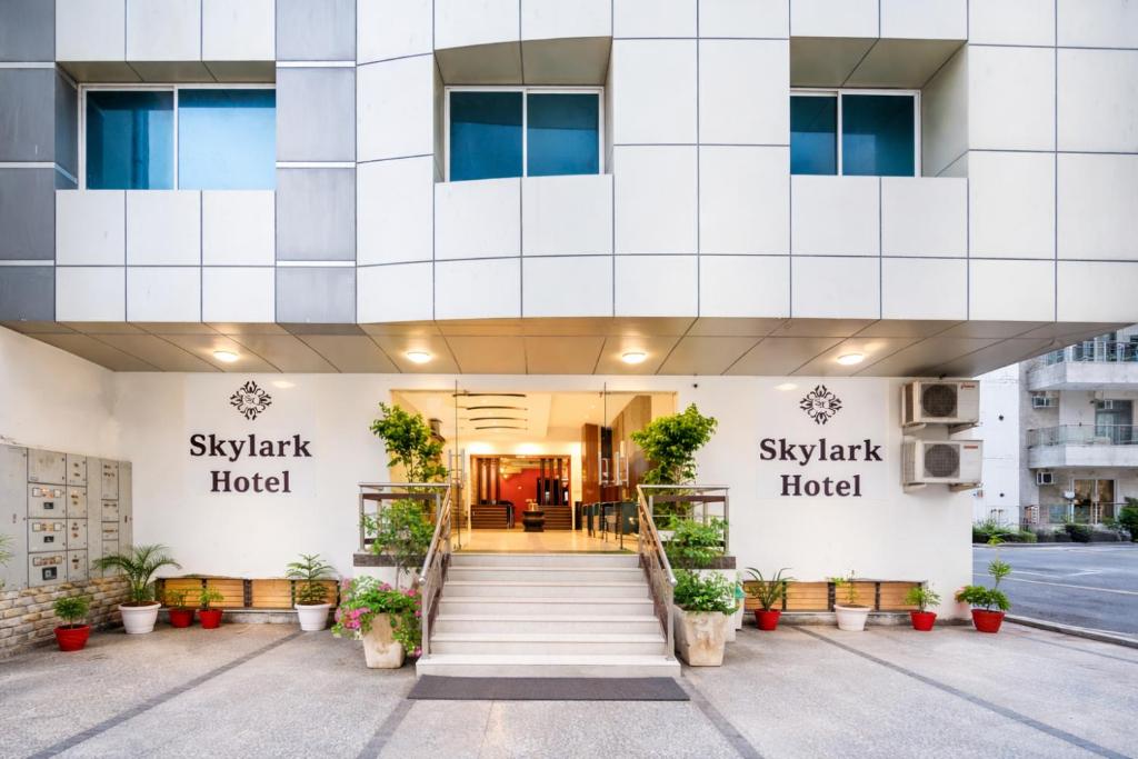 a building with the name of the hotel at Skylark Hotel by Gabrian Hotels in Gurgaon