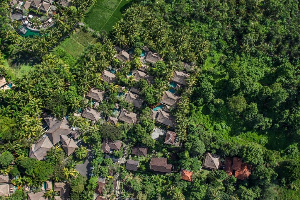 Letecký snímek ubytování The Ubud Village Resort & Spa