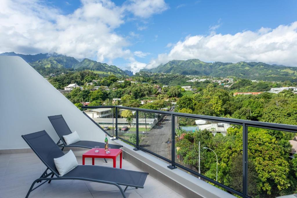 Atea Pearl Vue Diadème terrasse & parking - photo 5 - Tahiti, Polynésie