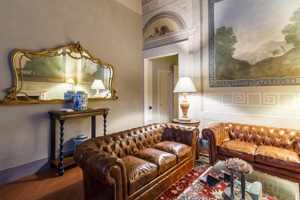 Posezení v ubytování Dimora Storica Palazzo Puccini